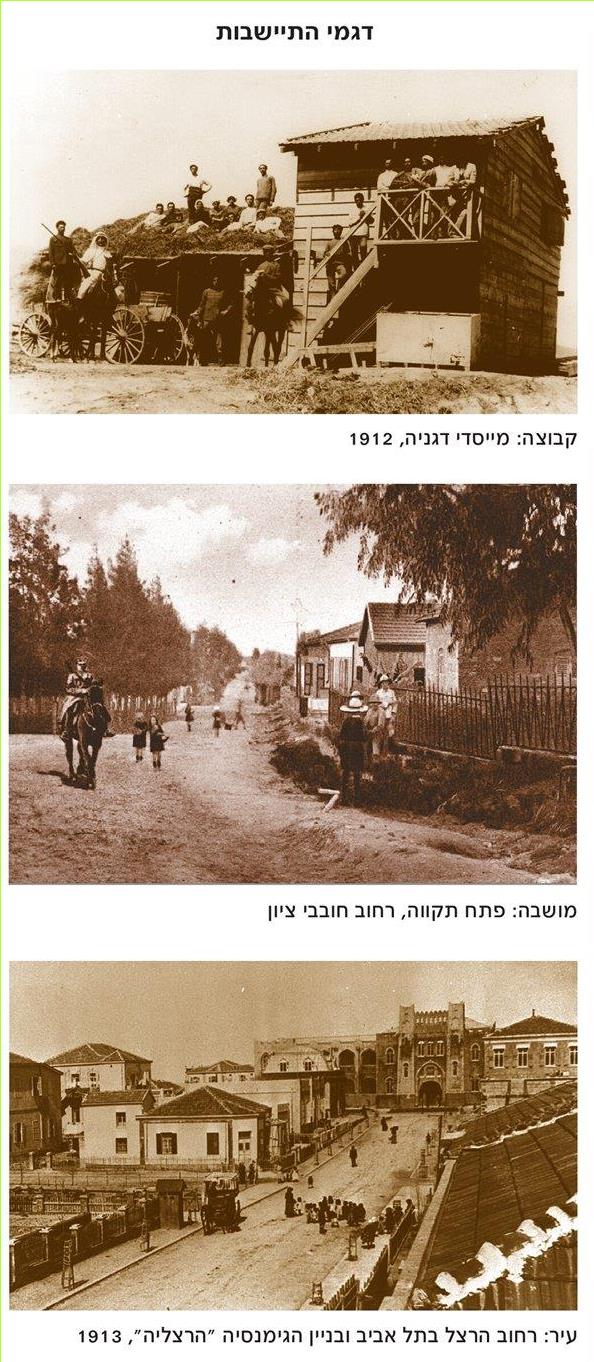 (בספר תמונות) דגמי התיישבות